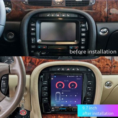 9.7'' Android Navigation Car Gps Stereo Radio Carplay For Jaguar Xj 2002~2008