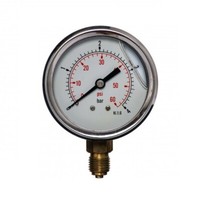 "63Mm 0-60 Psi 0-4 Bar 1/4\"Glyzerin Manometer Druckluftmesser MessgeräT"