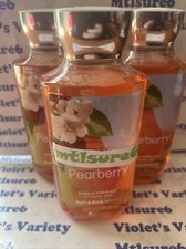 3 Bath Body Works PEARBERRY Shower Gel Body Wash 10 oz ea NEW SAFETY SEALED