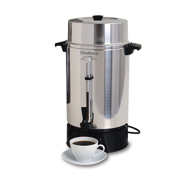 Best West Bend Quick Brewing Large Commercial Coffee Urn 100 Cup Coffee