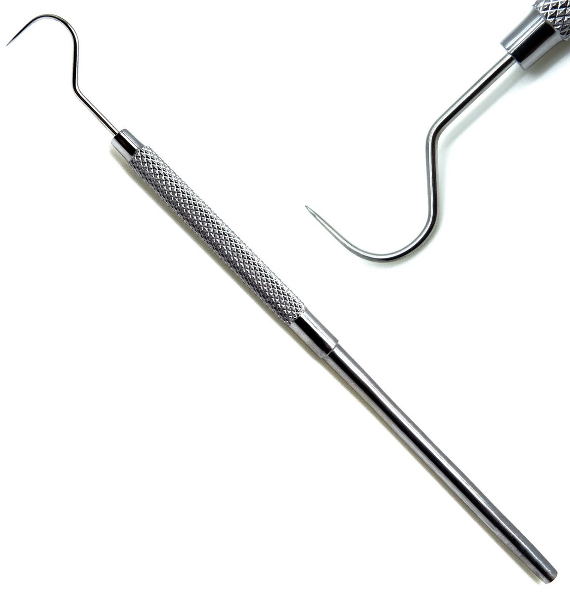 Kit Strumenti Dentale Acciaio Inox Set Base Di Strumenti Dentali Specchio Ed Esploratore Sonda 970337 - Foto 3