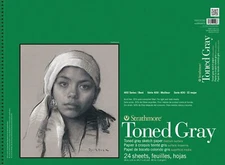 Strathmore 400 Series 18X24 Toned Gray Sketch Paper Heavyweight Artist Paper