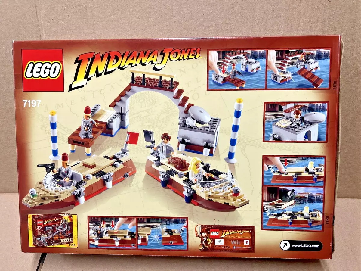 Lego indiana jones venice canal chase 7197 hot sale