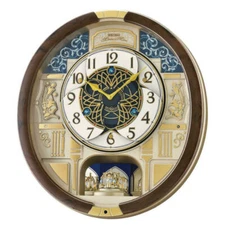 NEW Seiko Melodies in Motion Wall Clock 2021 Swarovski Crystals QXM390BRH