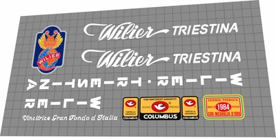 WILIER TRIESTINA Ramata (1984) Frame Decal Set | eBay
