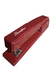 Swingline Classic Strip Standard Stapler SW174718-747 Maroon White Logo 2.5"x7"