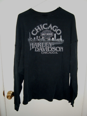 Chicago Harley Davidson Motorcycles Adult 2XL Long Sleeve
