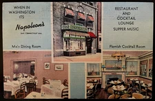 Vintage Postcard 1959 Napolean Restaurant, Connecticut Avenue, Washington, D.C.
