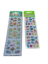 Vintage Sandylion Prismatic Sea Life Stickers - Lots Of Two - New - Sealed