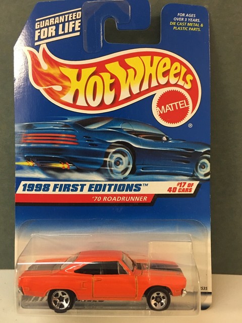 hot wheels 1998 first editions 70 roadrunner