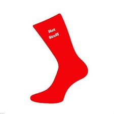 Hot Stuff Valentines Red Adult UK 5-12 Socks X6V003
