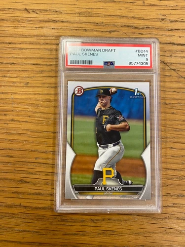 PAUL SKENES 2023 BOWMAN DRAFT #BD14 PSA 9 (RC)
