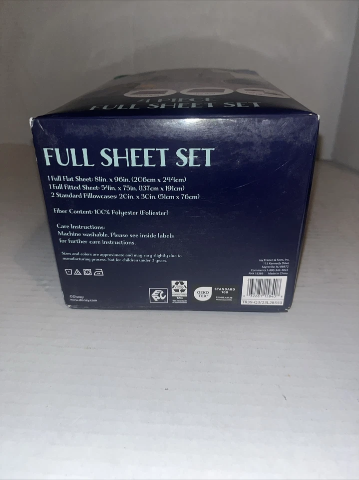 Juego completo de sábanas ajustables/completas Disney cuatro piezas dos fundas de almohada microfibra Foto 3 de 3