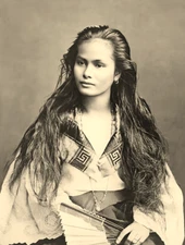 Mestiza de Sangley Mona Lisa of the Pacific Islands Photo Poster Art Print