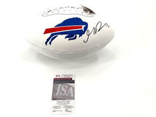 GABRIEL DAVIS BUFFALO BILLS AUTOGRAPHED SIGNED LOGO FOOTBALL JSA WITNESS COA