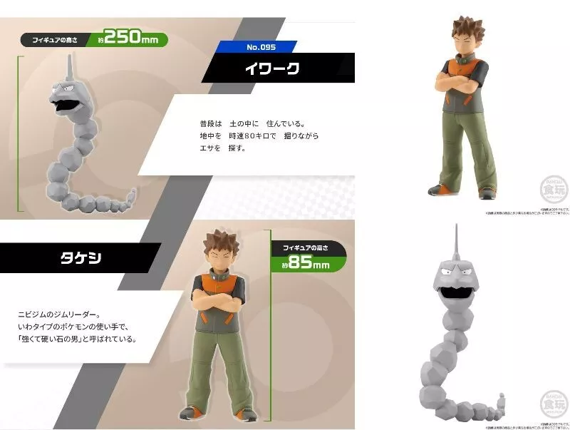 Onix Pokemon Scale World 1:20 Bandai