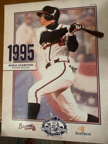 1995 World Champs Chipper Jones Poster - Picture 1 of 1