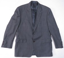 Ralph Lauren 100 Wool Check Gray 2 Button Blazer Sport Coat Jacket 42 R