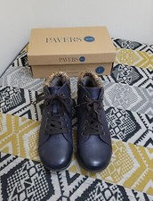 Navy Pavers Relife R-Tex Water Res Wool Collar Lace Up Boots Size 5 G Wide EU 38