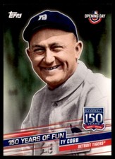 2019 Topps Opening Day 150 Years of Fun #YOF-1 Ty Cobb Detroit Tigers