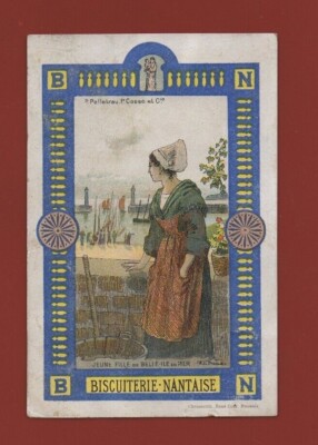 Chromo - Biscuiterie nantaise - Jeune fille de Belle Ile en Mer ( i 6640)