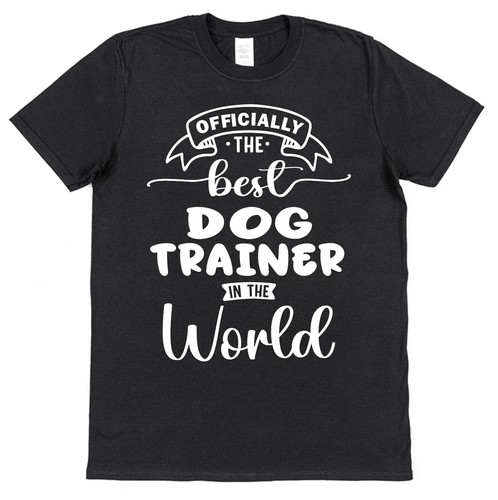 Personalised Best Dog Trainer T-Shirt positive reinforcement training agility - Picture 7 of 19