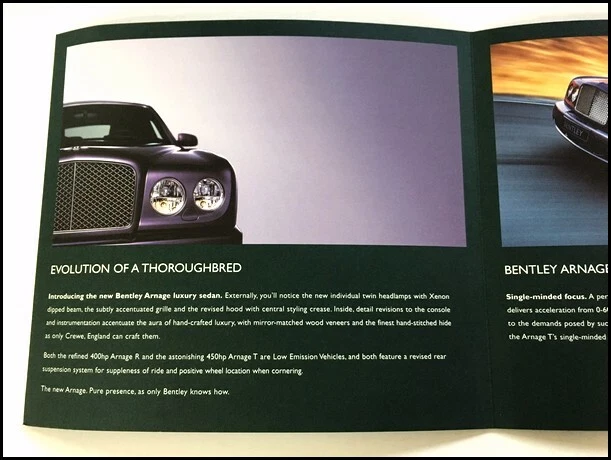 2004 2005 Bentley Arnage Original Car Sales Brochure Catalog - Arnage T R Foto 2 de 4