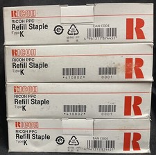 12 4 Boxes Of 3/each Ricoh 410802 TYPE K Staple Staples Cartridge New 60,000