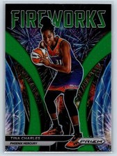 Tina Charles 2022 Panini Prizm WNBA Fearless Prizms Green Phoenix Mercury #4