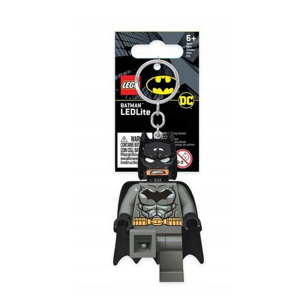 LEGO Batman Figure Mini Supereroi Dc Luce Chiave - Grigio Suit