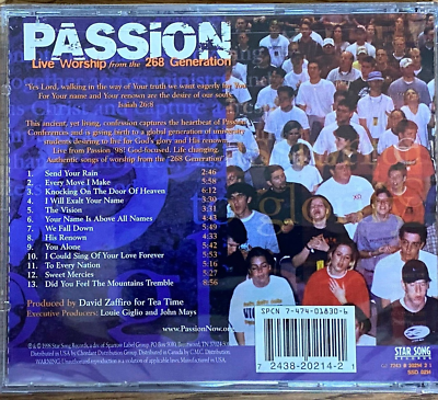 Passion 98: Live Worship from the 268 Generation by Passion (CD
