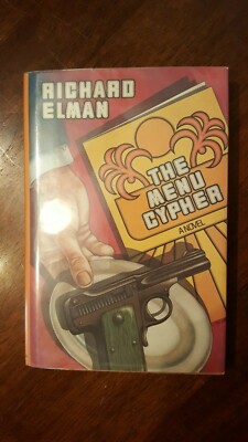  The Menu Cypher by Richard Elman 1982 First Edition Hardcover