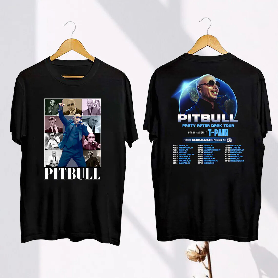 Pitbull Tour 2024 T-Shirt, Pitbull Party After Dark 2024 Concert Shirt