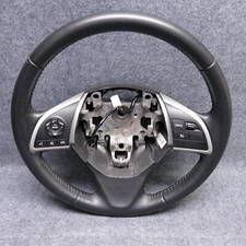 2014-2015 Mitsubishi Mirage Black Leather Steering Wheel W Cruise Media 77662 2014-2015 Mitsubishi Mirage Black Leather Steering Wheel W Cruise Media 77662