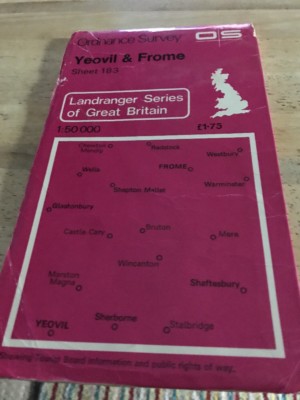 Ordnance Survey Map Sheet 183 - Yeovil & Frome