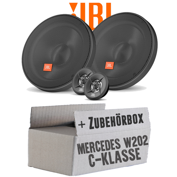 Jbl Lautsprecher FüR Mercedes C-Klasse W202 Ablage - 16Cm Boxen Auto - Einbauset-image