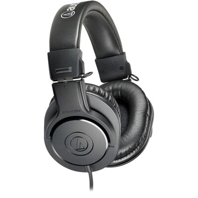 Audio-Technica ATH-M20x Closed-Back Professional Studio Monitor Headphones Black