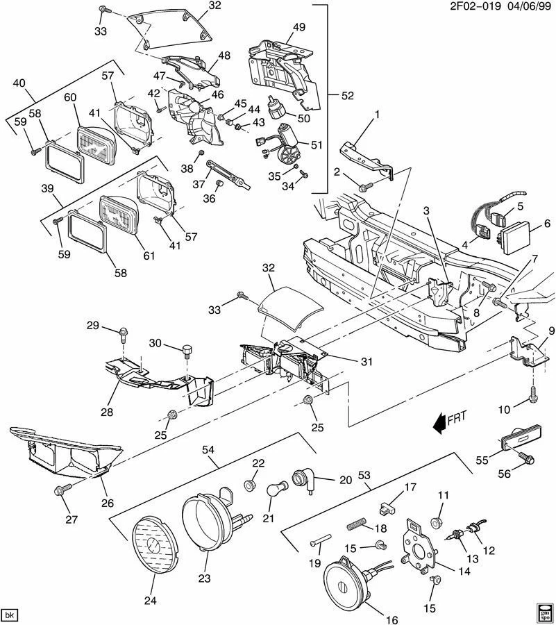 1994-2002 GM Blazer Firebird Headlight Retaining Ring Spring New OEM 16524817 - Image 3 of 3