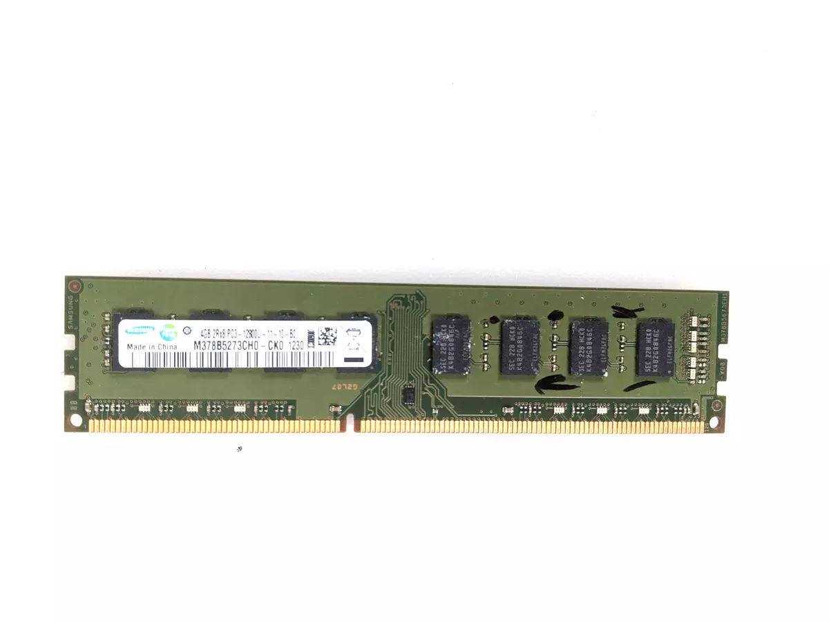 SAMSUNG 4GB 2Rx8 PC3 12800U 11 10 B0 DESKTOP RAM MEMORY