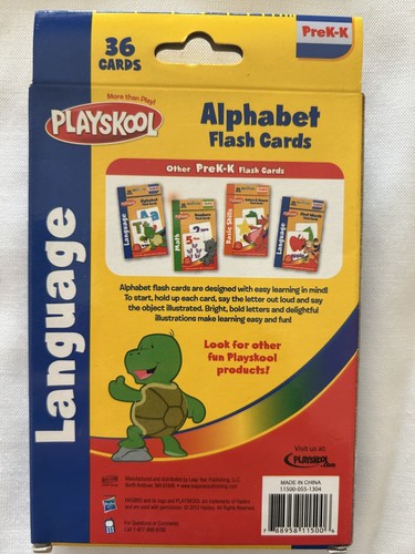 Playskool Alphabet Flash Cards PreK-K Language Skills - Picture 2 of 3