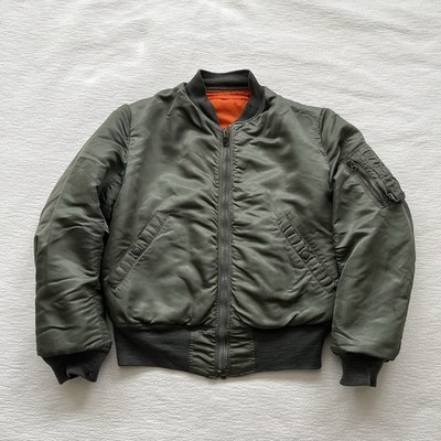 Vintage 60s MA-1 Flight Jacket USAF Military Bomber Jacket Size