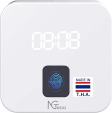 NGTeco Cloud Time Clock Fingerprint WiFi Employee Attendance System No Fee White