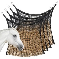 4 PCS Slow Feed Hay Net for Horses, Large Capacity Hay Bags for Horses Goats ...
