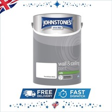 5L Waterproof Brilliant White Paint - Vinyl Silk Emulsion for Homes, Quick Dry 6.60 per litre