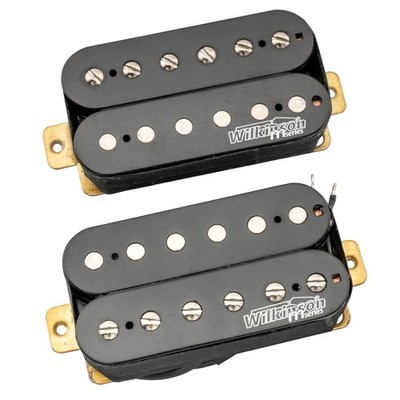 Wilkinson Classic Tone Black Ceramic Overwound Open Humbucker Guitar Pickups Set