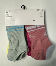 Nike Everyday Socks - 6 Pack Lightweight No Show DRI FIT Multi Color Men Women