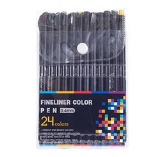 Fineliner Pens Fine Point Pens 24 Colors 0.4mm Fineliner Pens Fine Point
