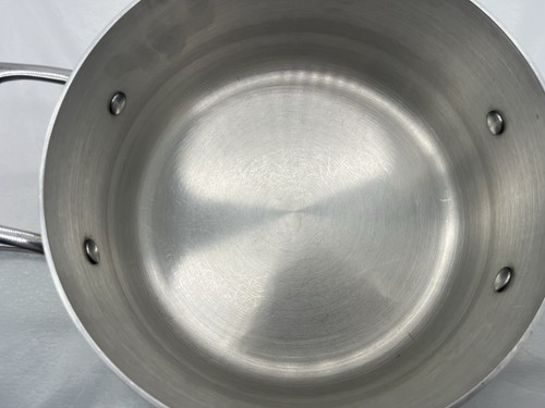 Revere Ware Stainless Steel 5 Qt Stock Pot with Glass Lid Rare - Picture 3 of 6