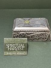 Spiritual Harvest "Lord Hear My Prayer" Prayer Box w/ Lid ~EUC~