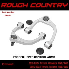 Rough Country Silver Forged Upper Control Arms For 10-24 4runner 05-23 Tacoma